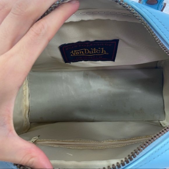 Von Dutch Blue & pink bowling purse - Picture 12 of 16